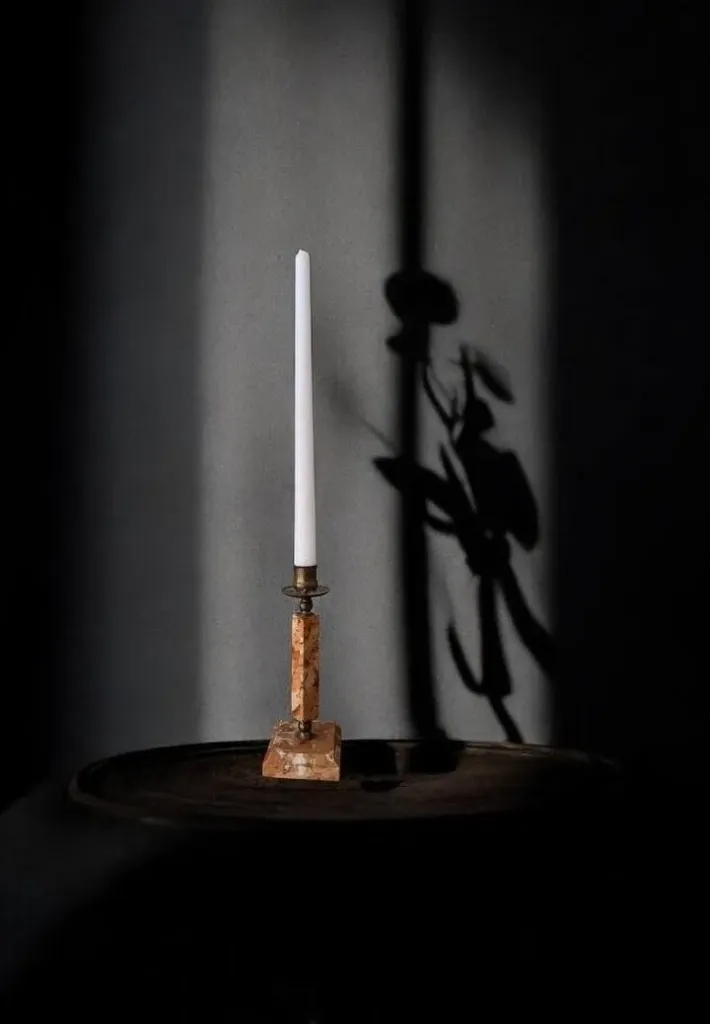 Classic Table Candles Ice